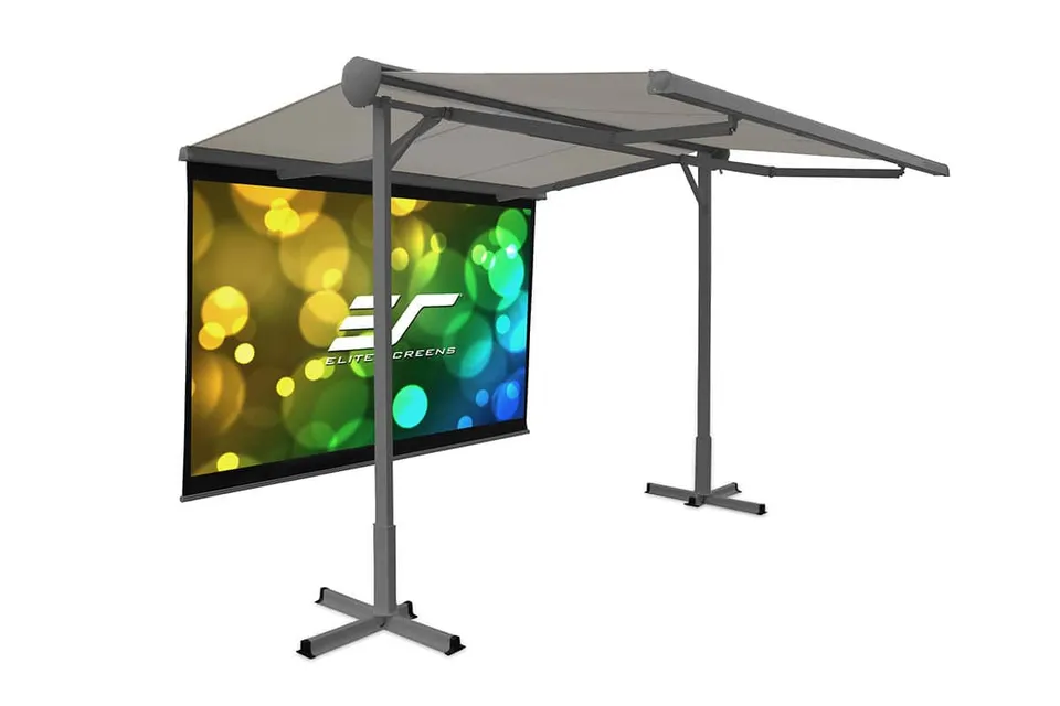 elite-screens-yard-master-awning-series-outdoor-markise-mit-projektionsleinwand image 1