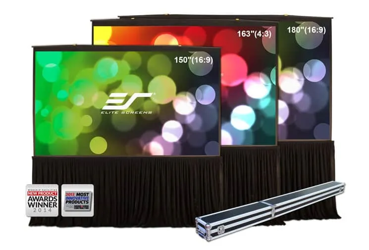elite-screens-quickstand-5-second-mobile-stativ-leinwand-150-180 image 1