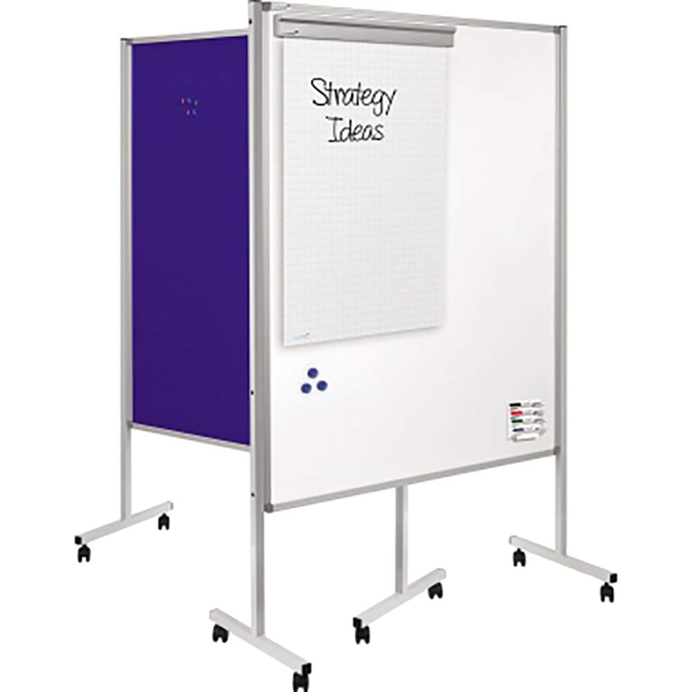 legamaster-xl-multiboard-150x120-cm-3in1-whiteboard-pinboard-flipchart-marinebla image 2