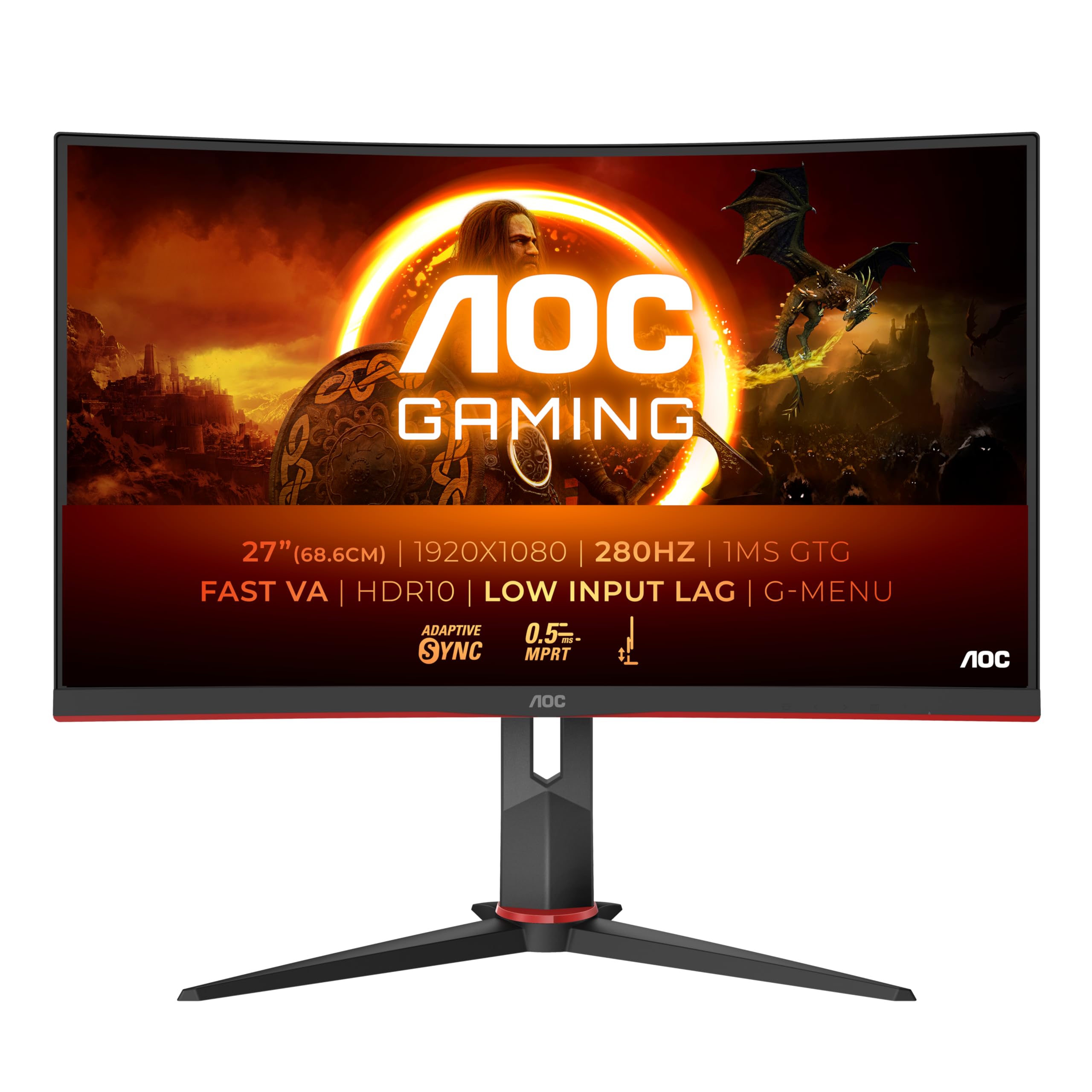 aoc-c27g2z3-bk-27-zoll-curved-fhd-gaming-monitor-280hz-fast-va image 3