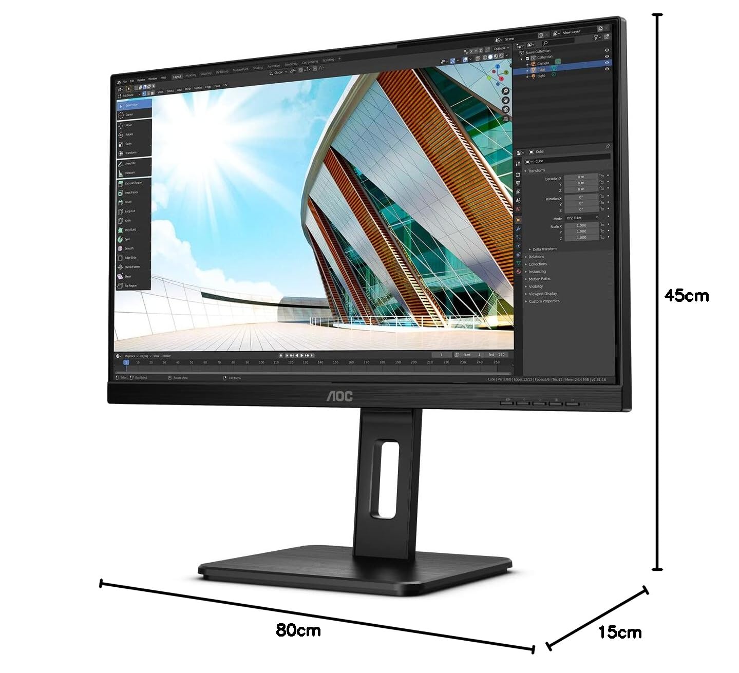 aoc-27p2c-27-zoll-fhd-ips-monitor-mit-usb-c-docking-und-pivot image 2