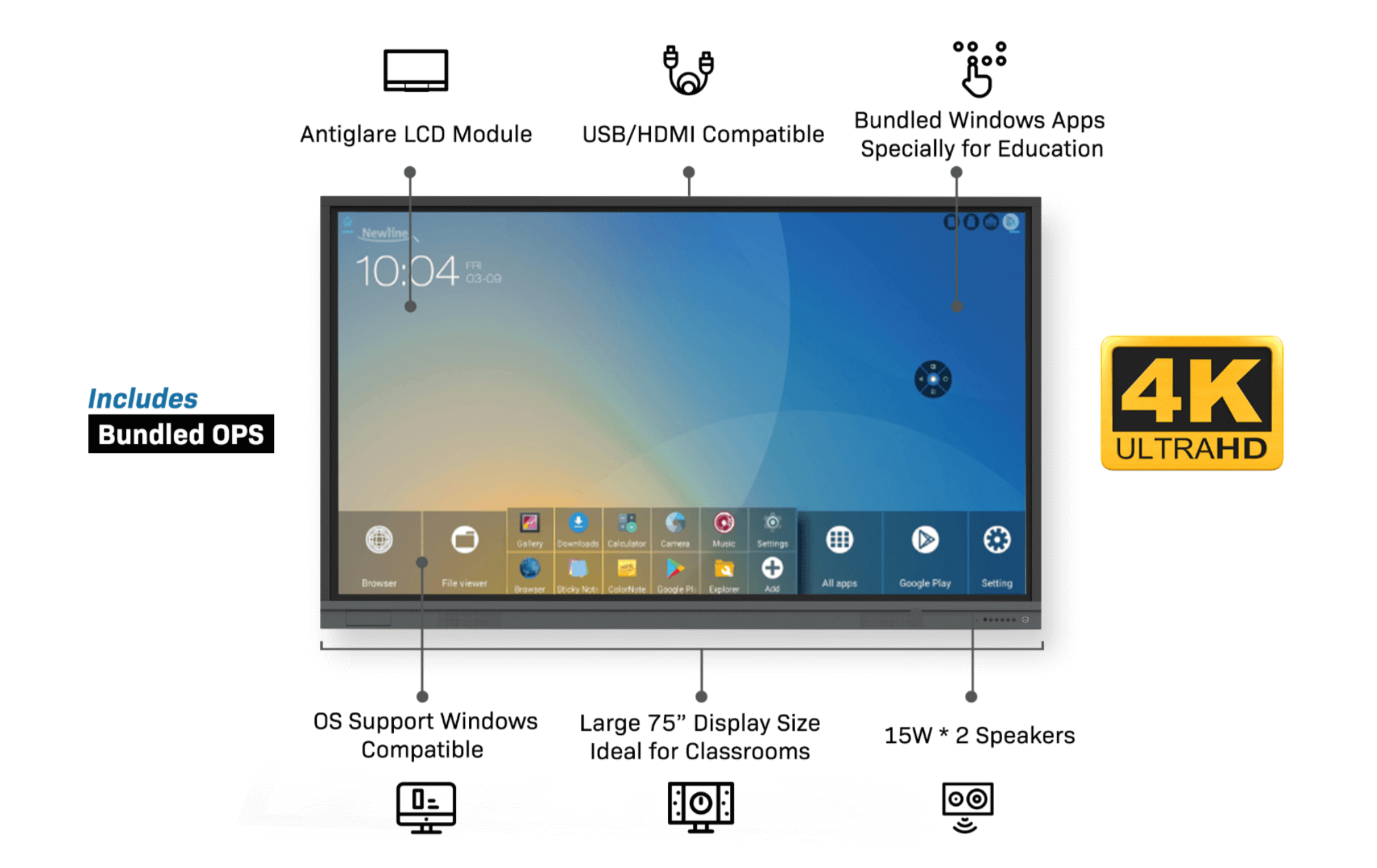 newline-ip-series-i75-interaktives-display-75-zoll-all-in-one image 2