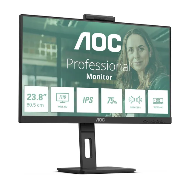 aoc-24p3qw-24-zoll-full-hd-monitor-mit-webcam-und-usb-hub image 1