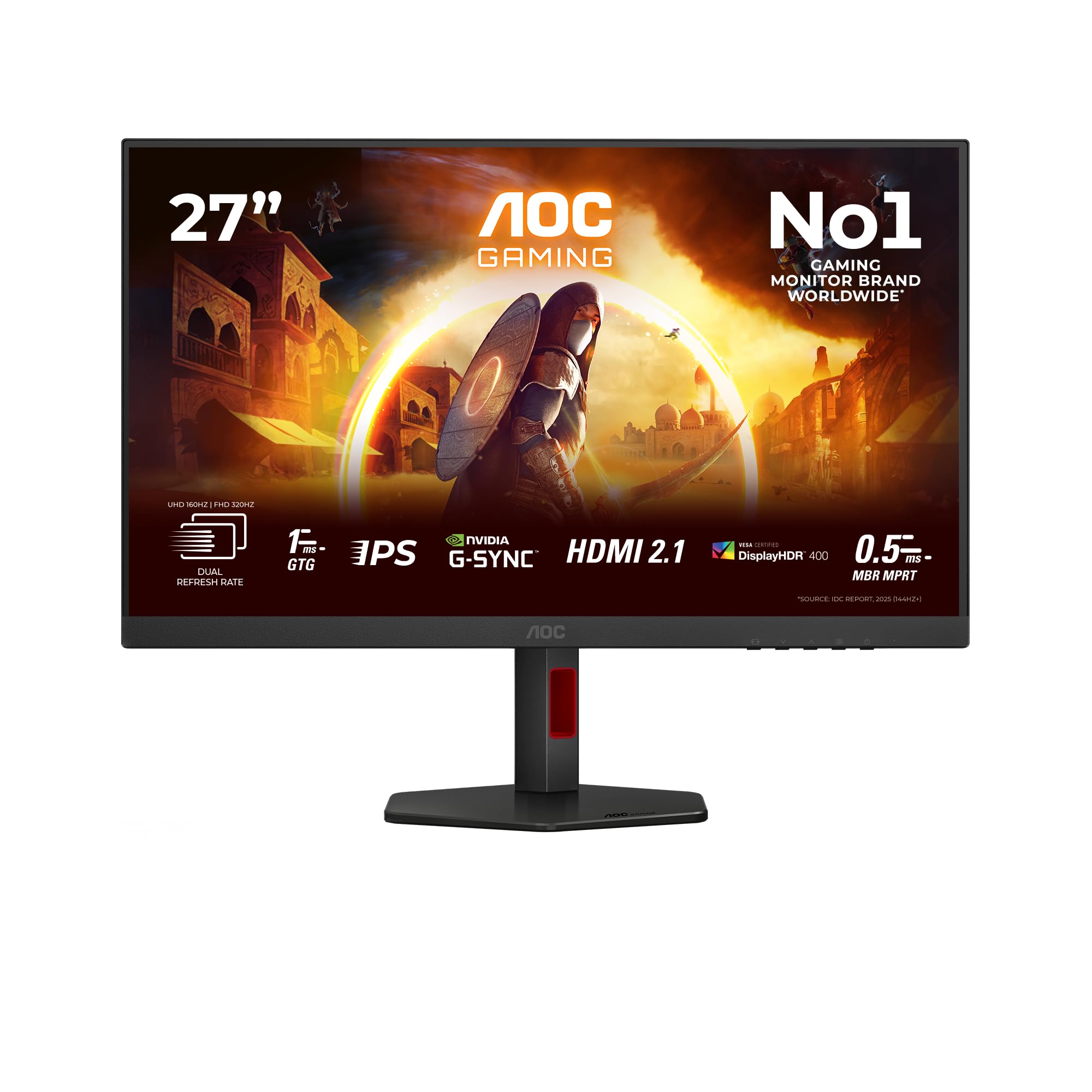 aoc-u27g4r-27-zoll-gaming-monitor-dual-mode-4k-uhd-160hz-full-hd-320hz-fast-ips- image 2
