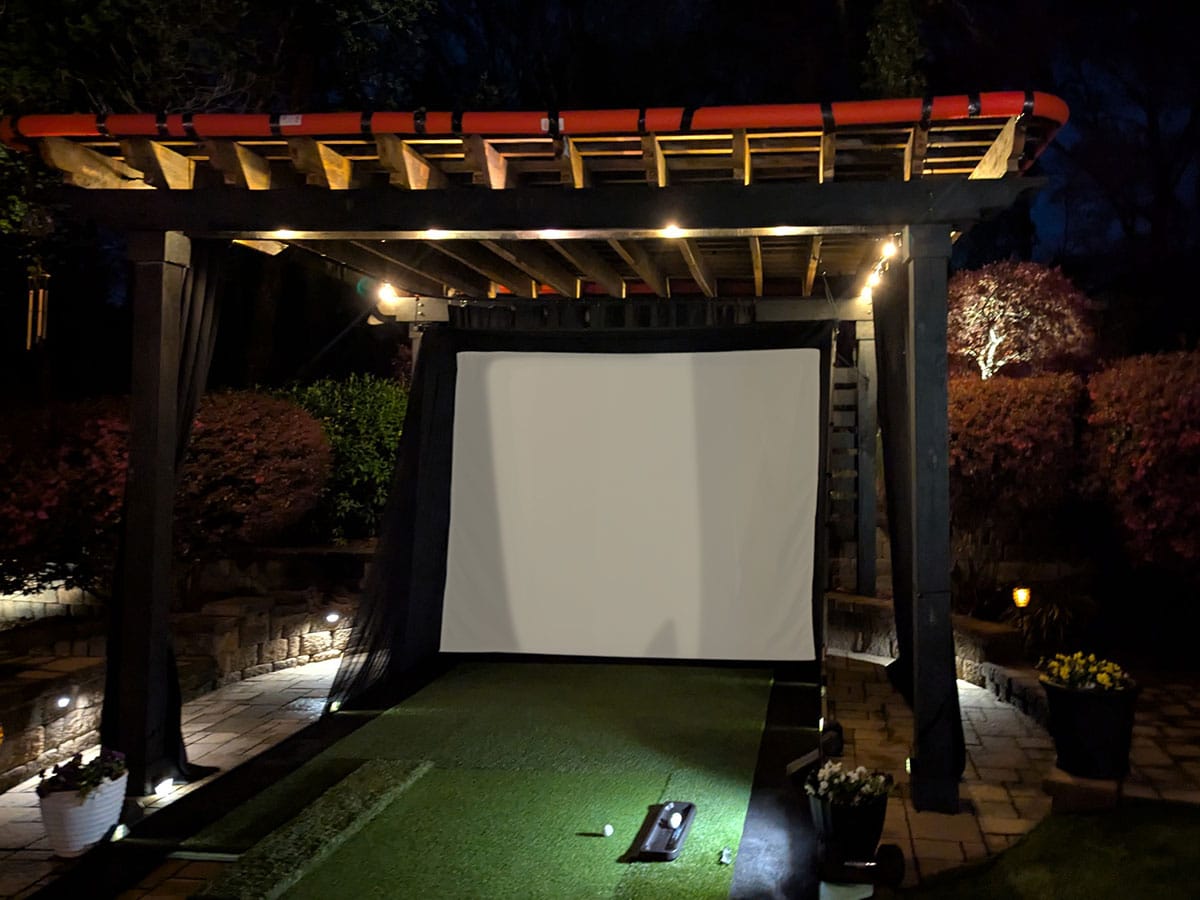 elite-screens-golfsim-portable-impactwhite-350-series-golfsimulator-leinwand image 4