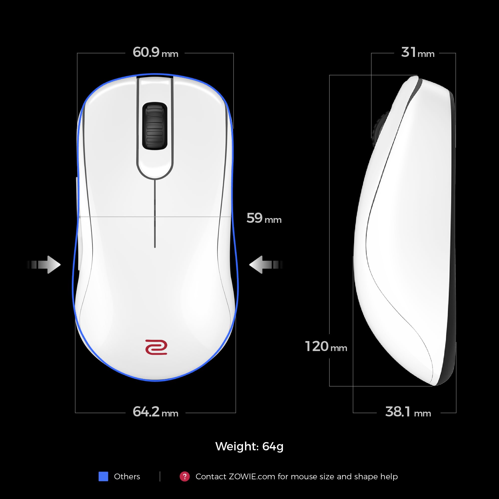 benq-zowie-s2-dw-kabellose-4k-gaming-maus-wei-64g image 2