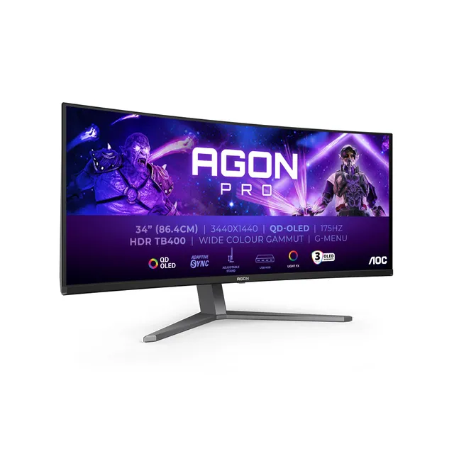 aoc-agon-pro-ag346ucd-34-zoll-curved-qd-oled-gaming-monitor image 1