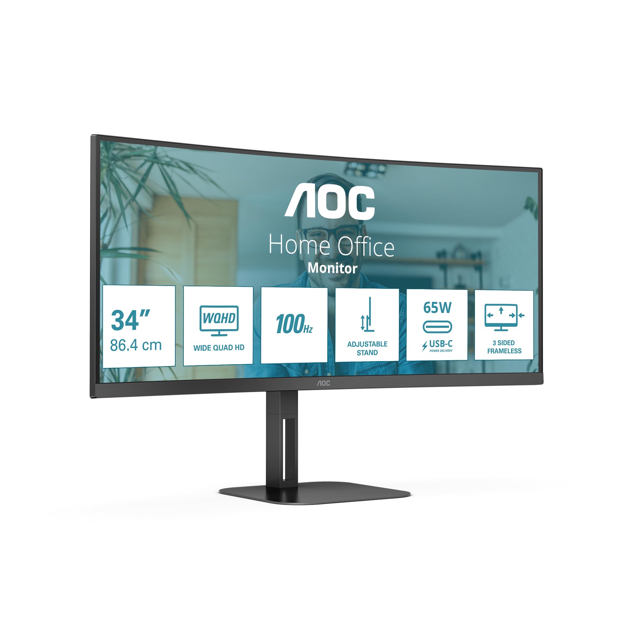 aoc-cu34v5c-34-zoll-wqhd-curved-monitor-usb-c-schwarz image 1