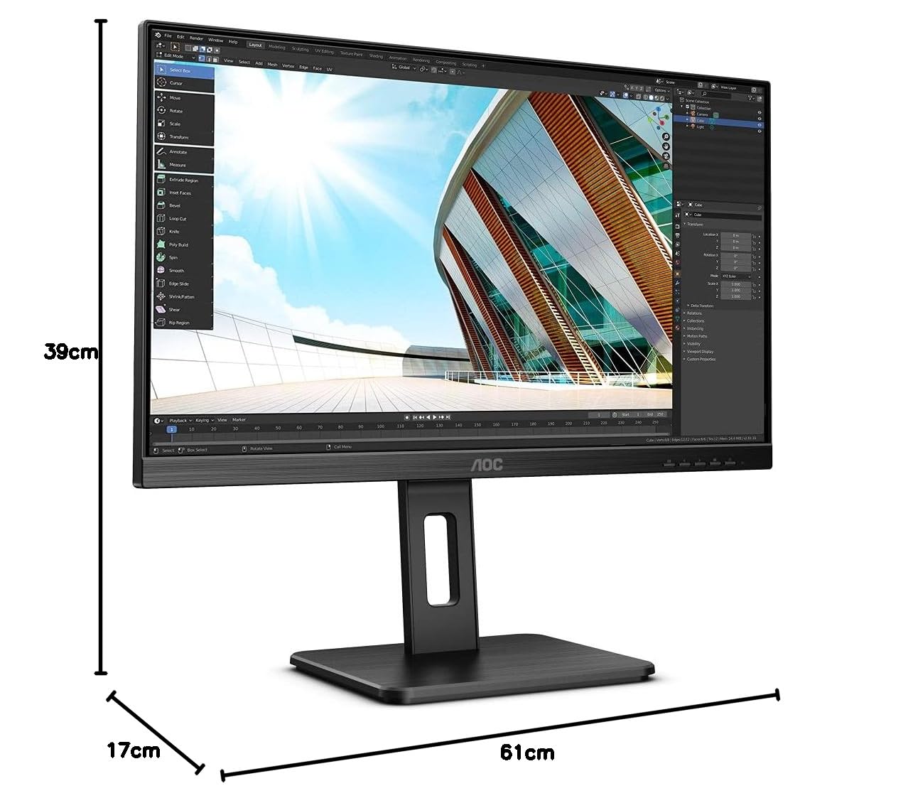 aoc-u27p2ca-27-zoll-4k-uhd-usb-c-docking-monitor-h-henverstellbar image 7