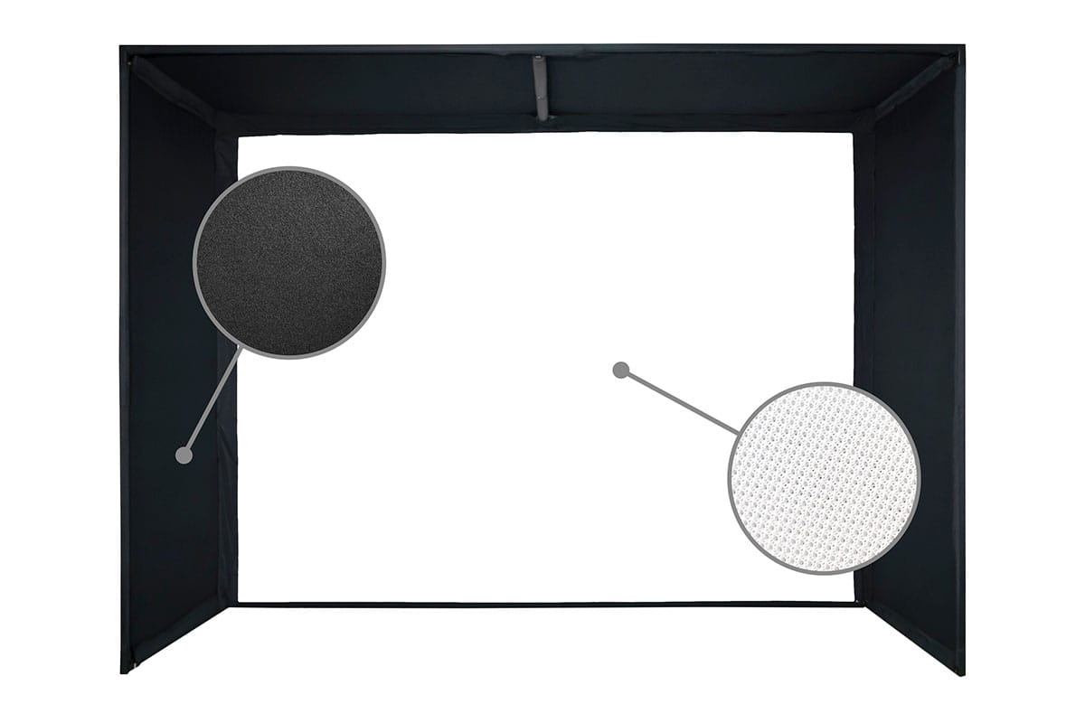 elite-screens-golfsim-bay-series-impactwhite-1145-golfsimulator-leinwand image 4