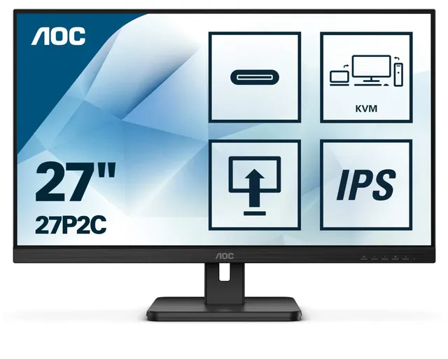 aoc-27p2c-27-zoll-fhd-ips-monitor-mit-usb-c-docking-und-pivot image 1