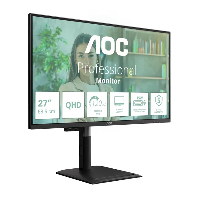 aoc-q27p4u-27-zoll-wqhd-usb-hub-business-monitor image 1