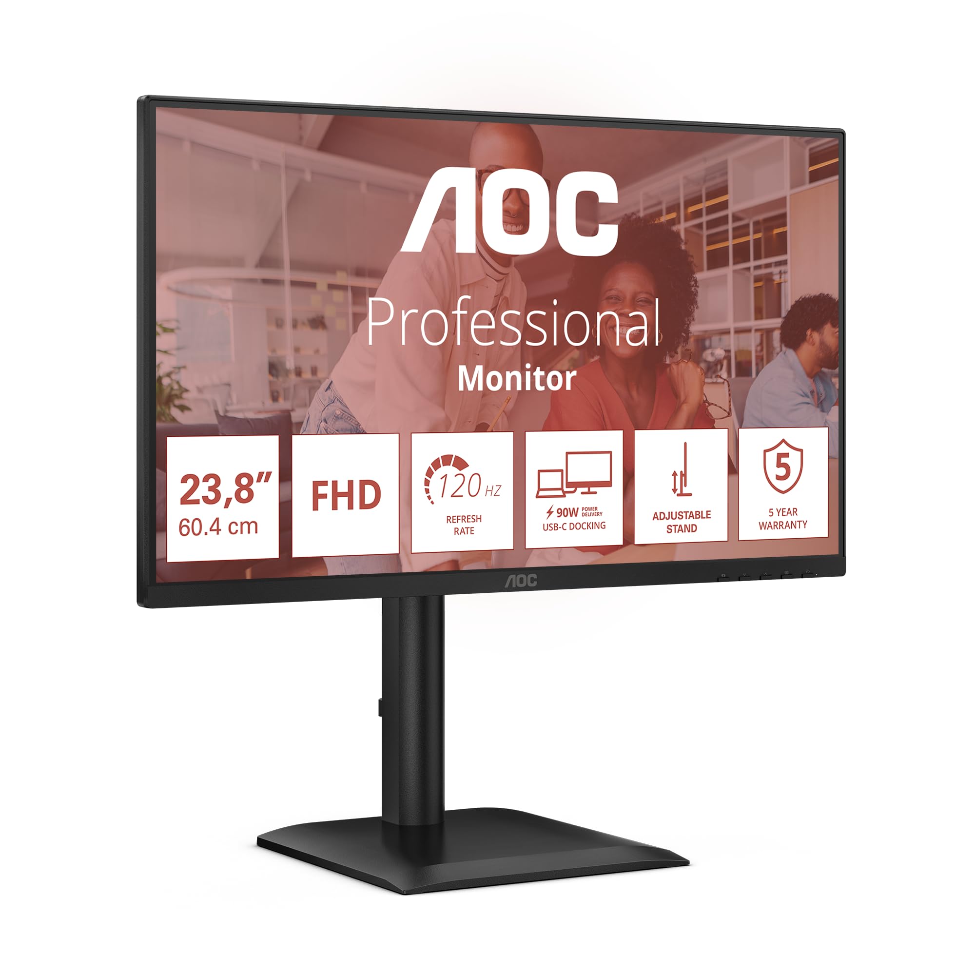 aoc-24e4cv-24-zoll-fhd-monitor-120-hz-mit-90w-usb-c-dock image 2