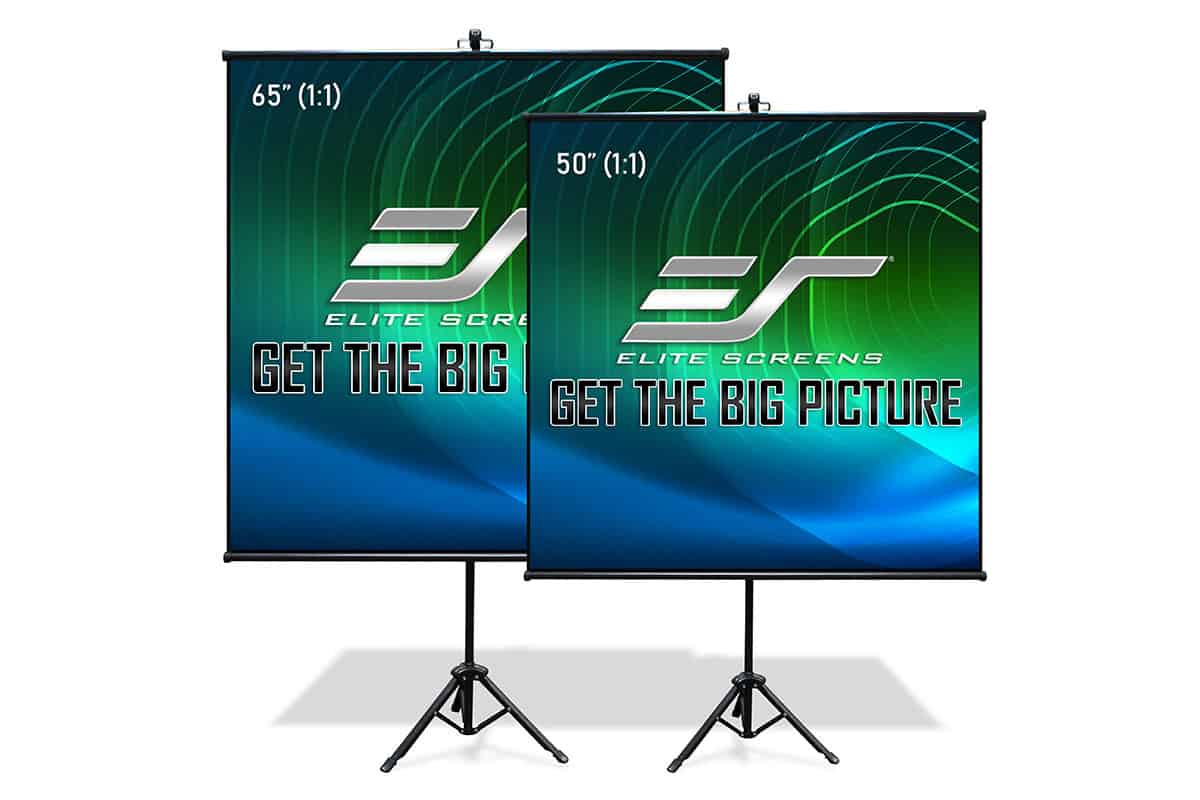 elite-screens-tripod-lite-wall-series-stativ-wand-leinwand-50-65 image 2
