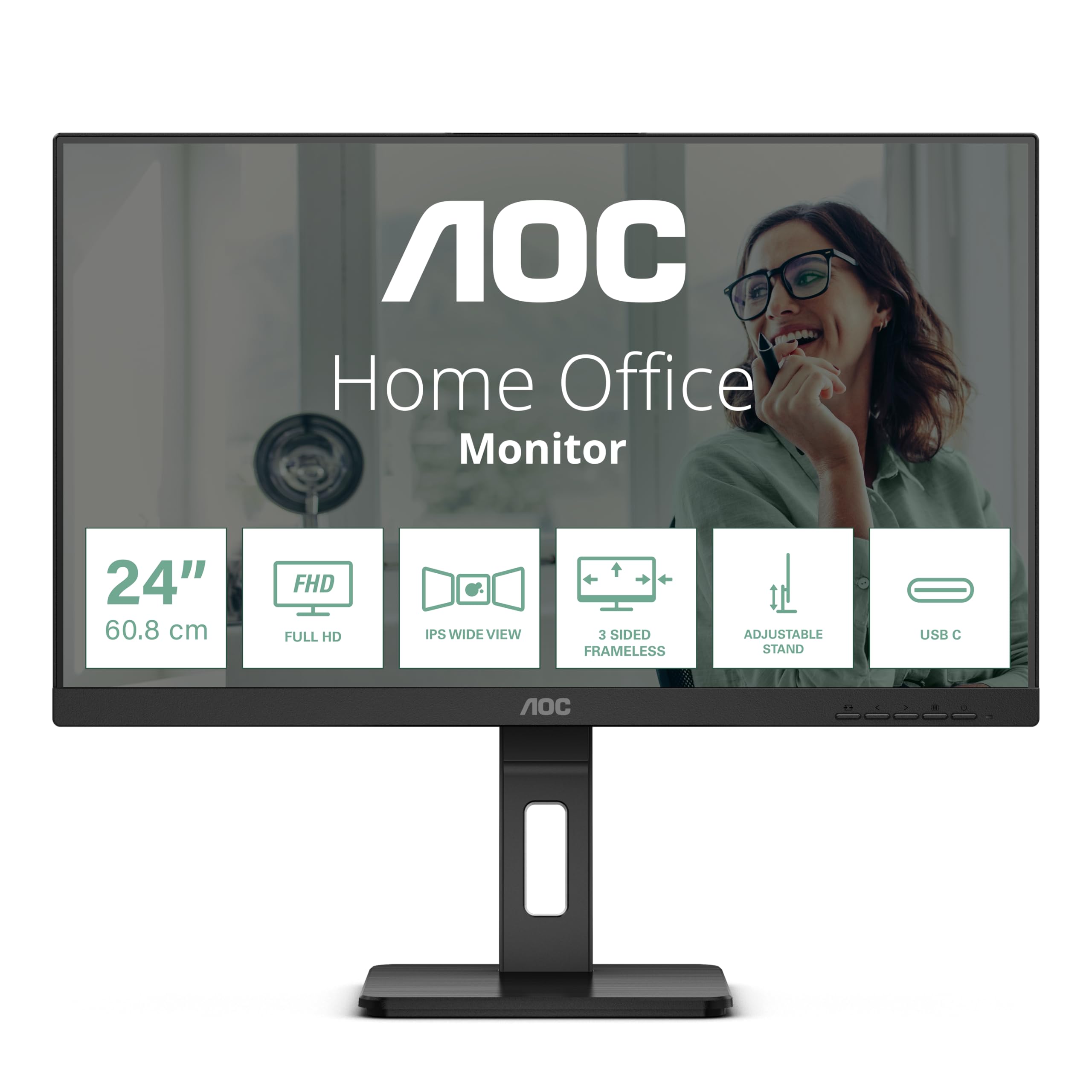 aoc-24p3cv-24-zoll-fhd-monitor-mit-usb-c-docking image 2