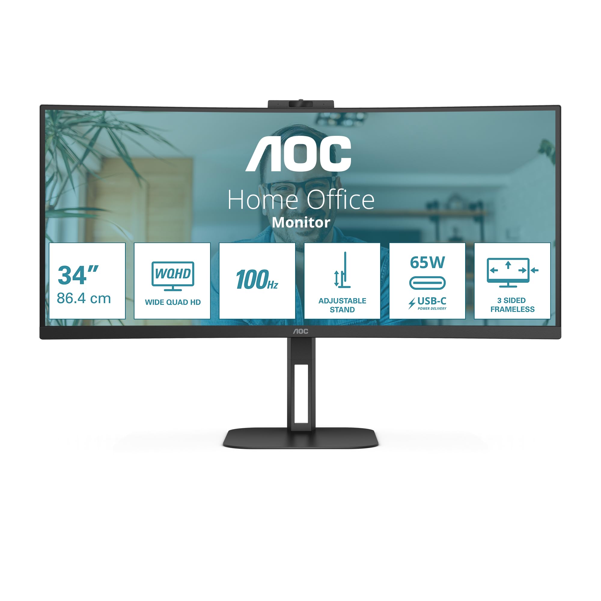 aoc-cu34v5c-34-zoll-wqhd-curved-monitor-usb-c-schwarz image 2