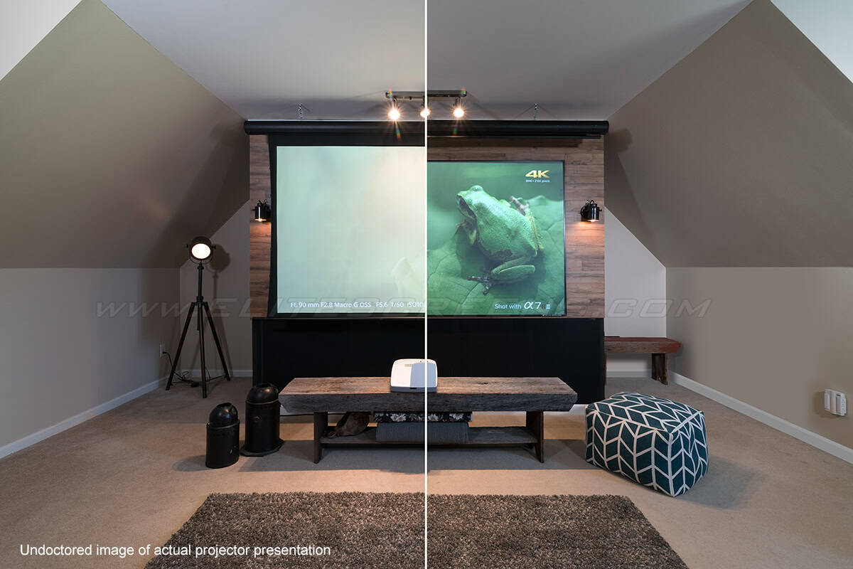 elite-screens-starbright-clr-deckenlicht-absorbierende-leinwand image 5