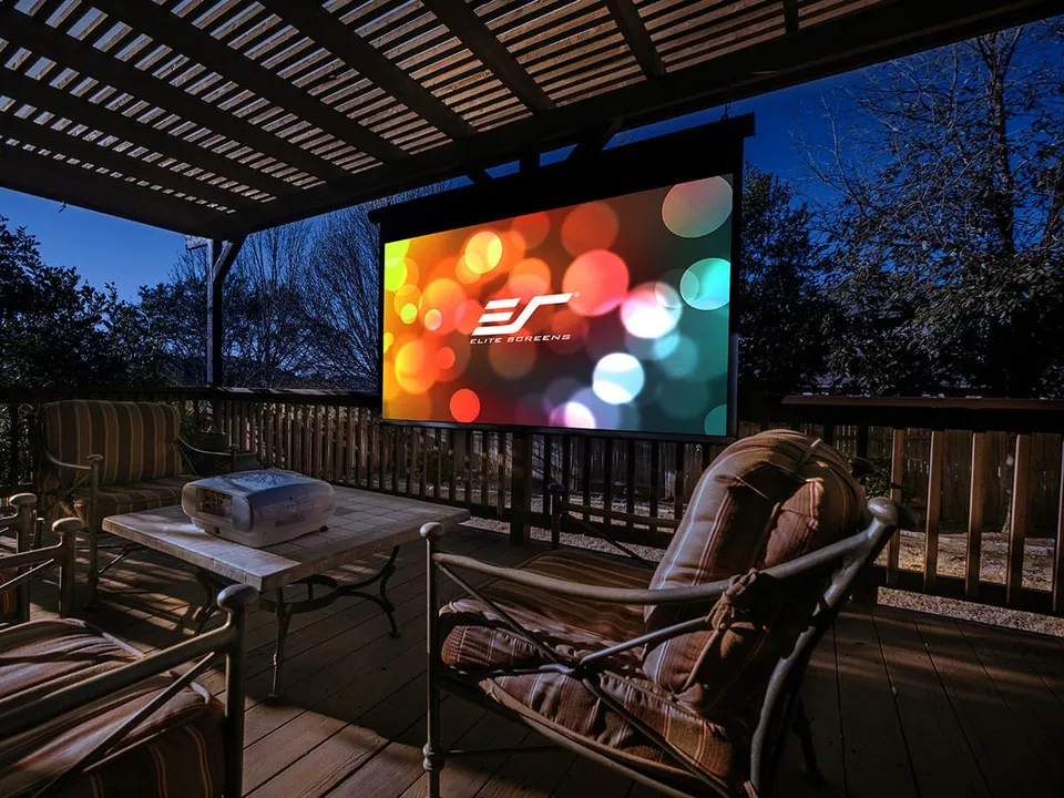 elite-screens-yard-master-electric-outdoor-motorleinwand image 1