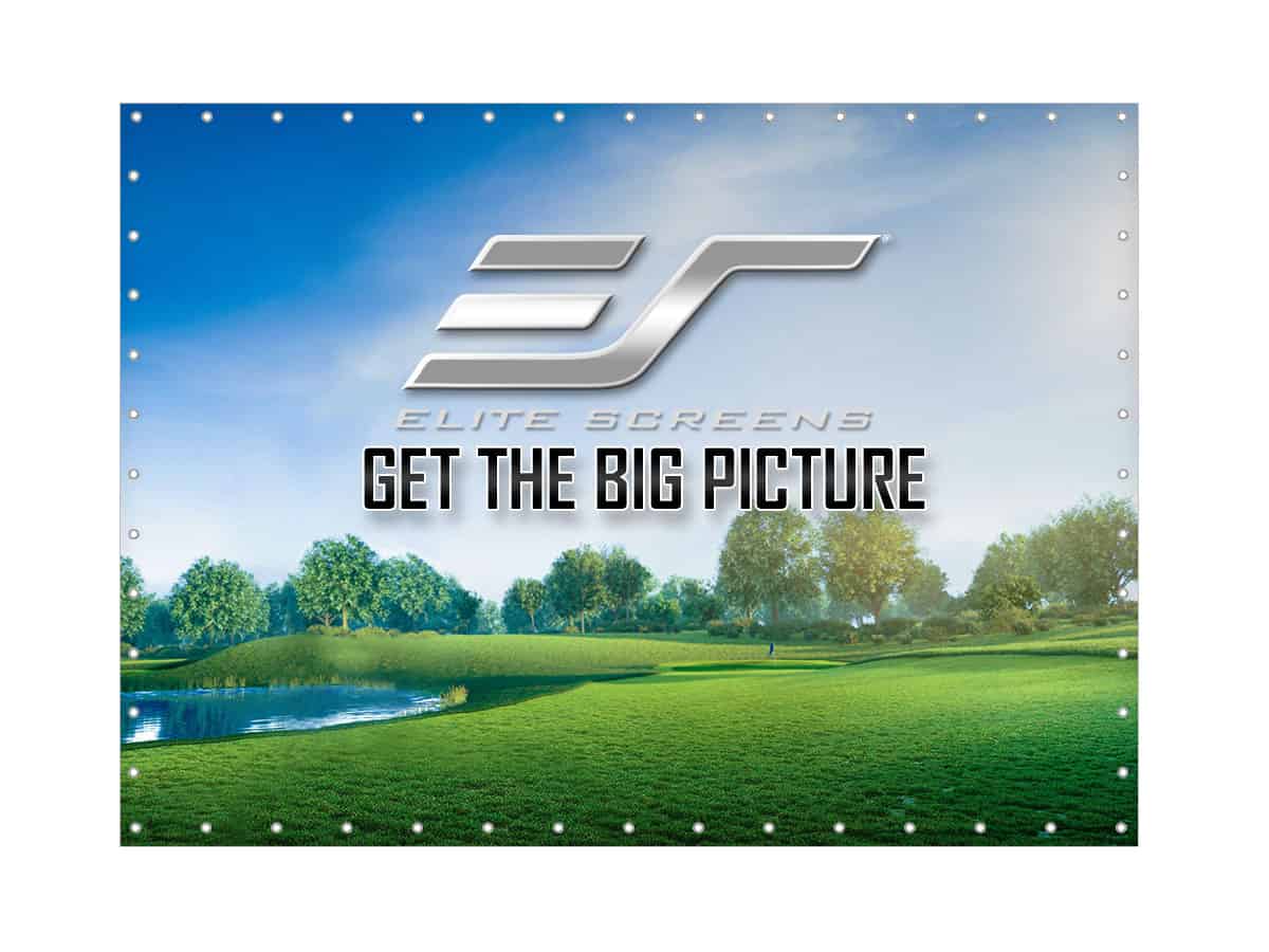 elite-screens-golfsim-diy-impactwhite-1145-prallschutz-leinwand image 2