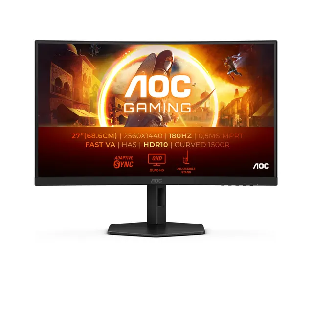 aoc-gaming-cq27g4xd-27-zoll-qhd-curved-gaming-monitor image 1
