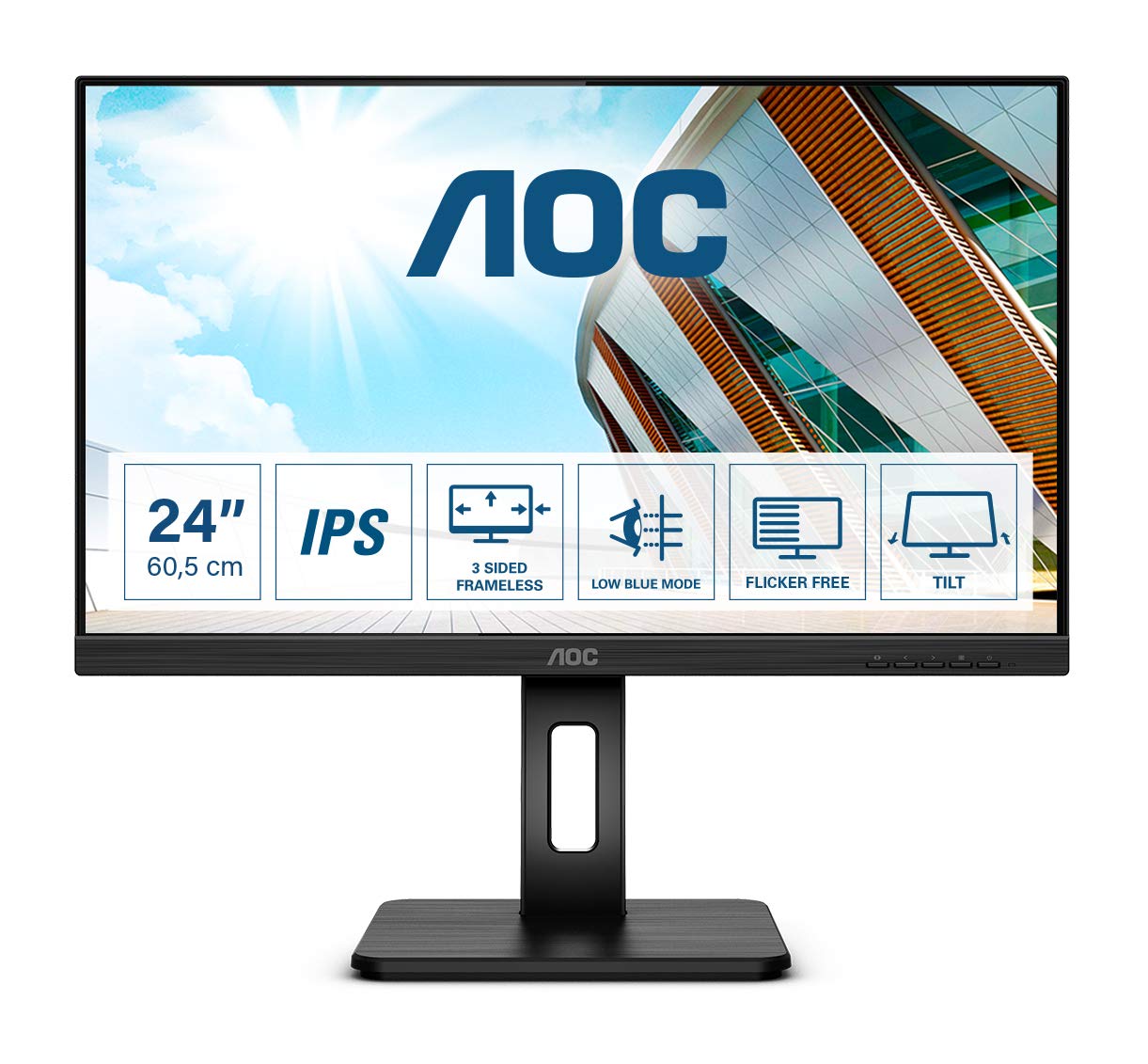 aoc-q24p2q-24-zoll-qhd-monitor-h-henverstellbar-schwarz image 2
