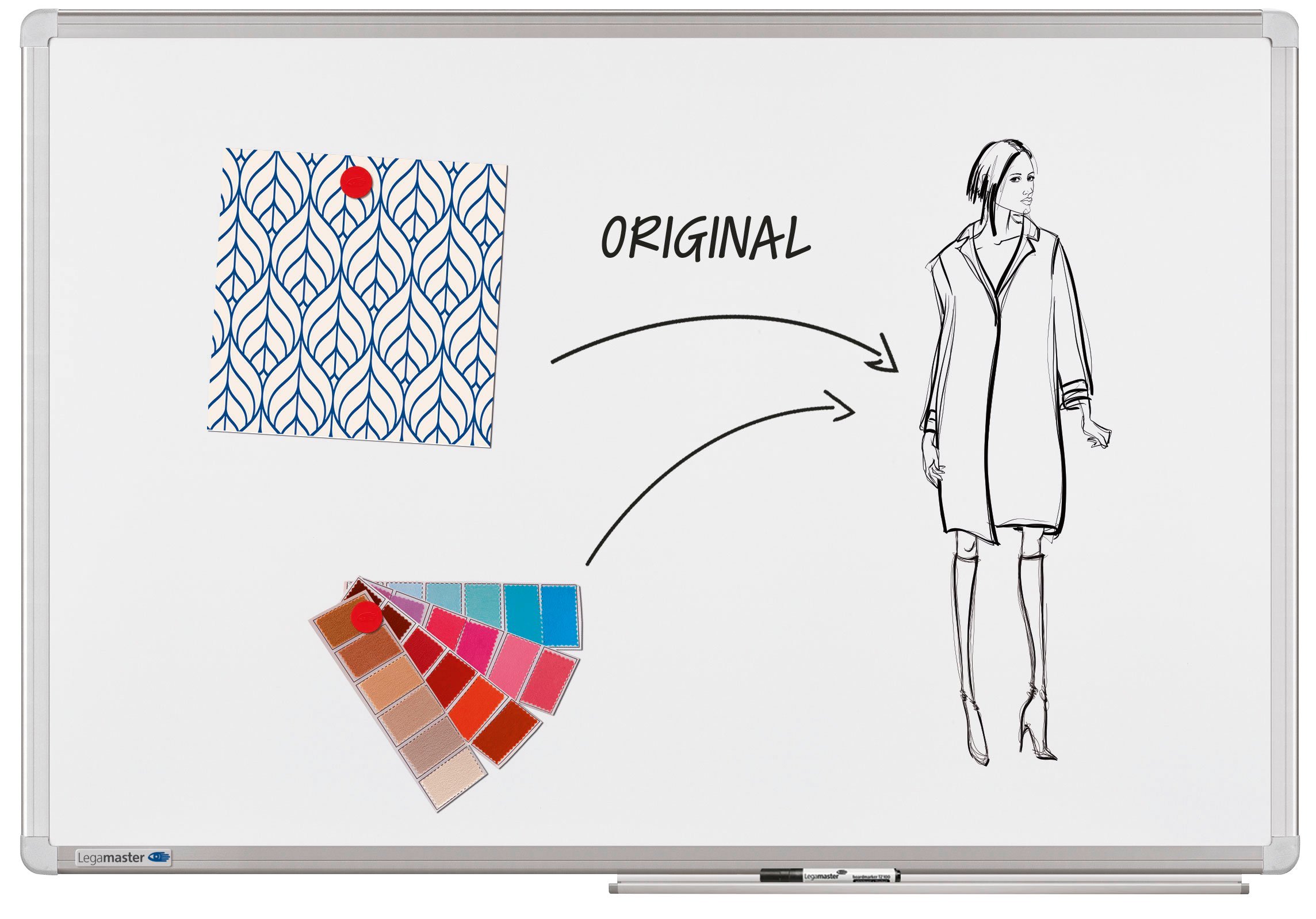 legamaster-universal-plus-whiteboard-60x90-cm-magnetisch-emaillierter-stahl image 1