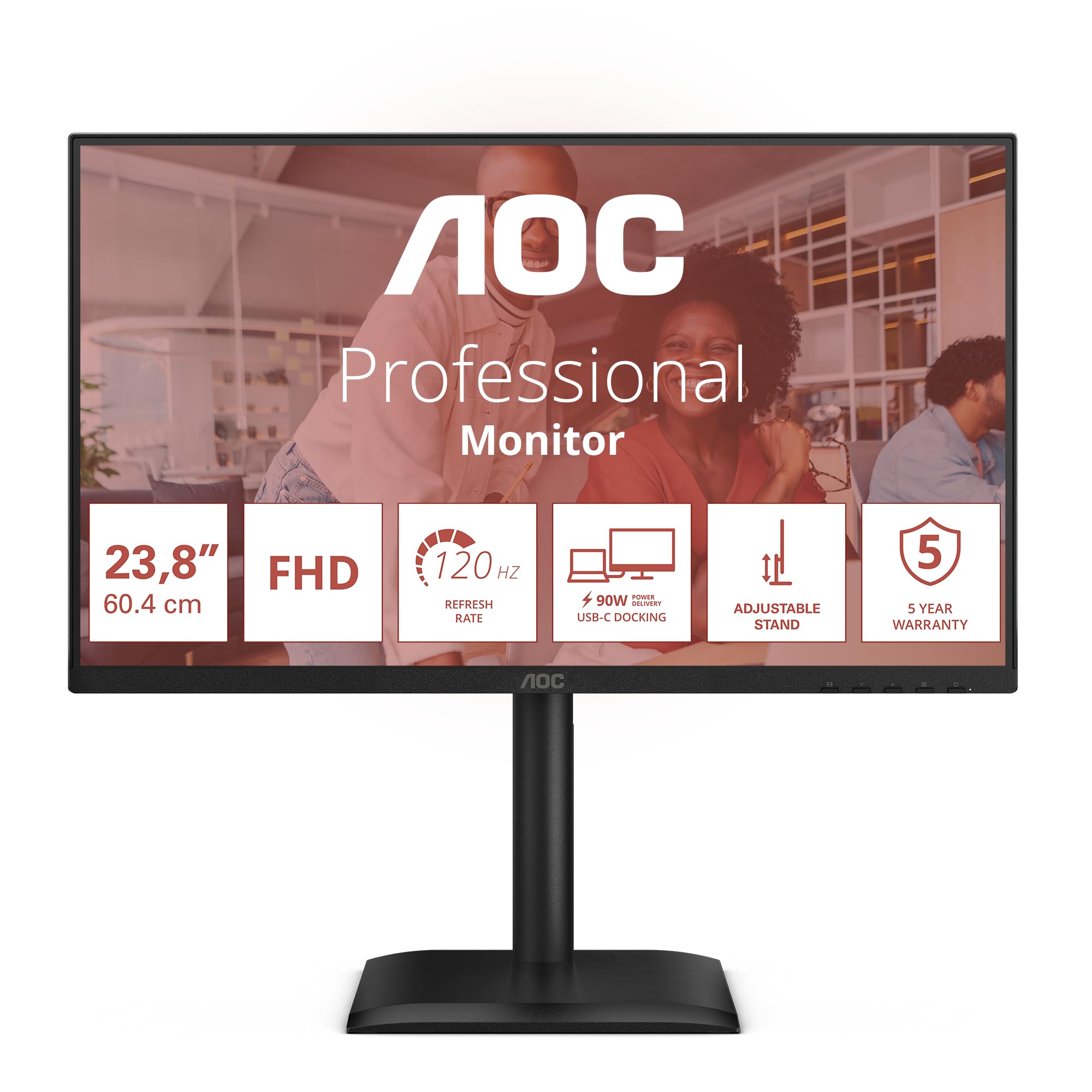 aoc-24e4cv-24-zoll-fhd-monitor-120-hz-mit-90w-usb-c-dock image 1