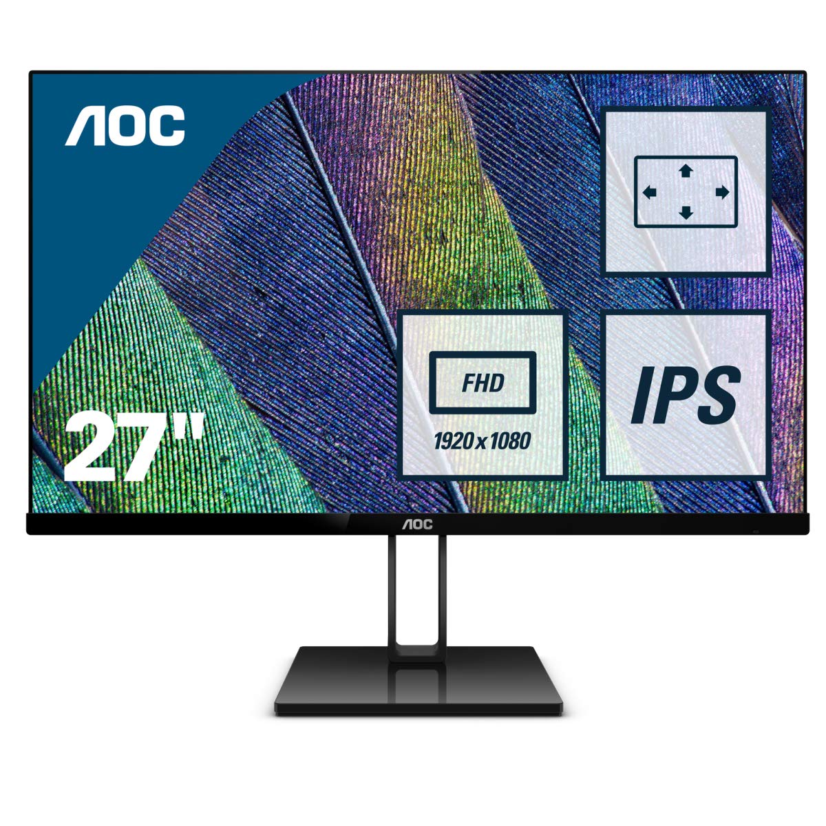 aoc-27v2q-27-zoll-fhd-ips-monitor-mit-freesync-hdmi-und-displayport image 1