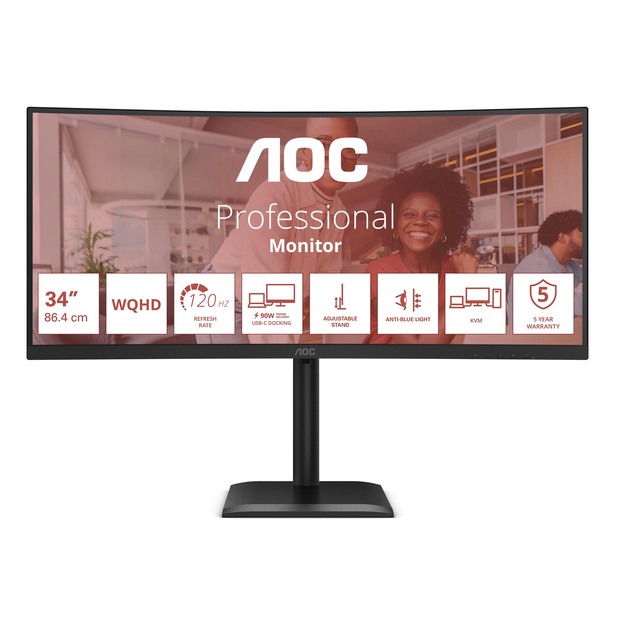 aoc-cu34e4cv-34-zoll-curved-uwqhd-monitor image 5