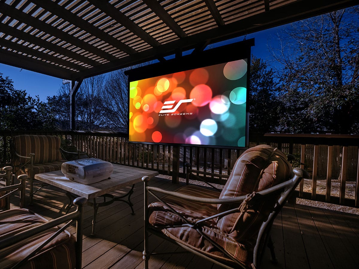 elite-screens-yard-master-electric-outdoor-motorleinwand image 1
