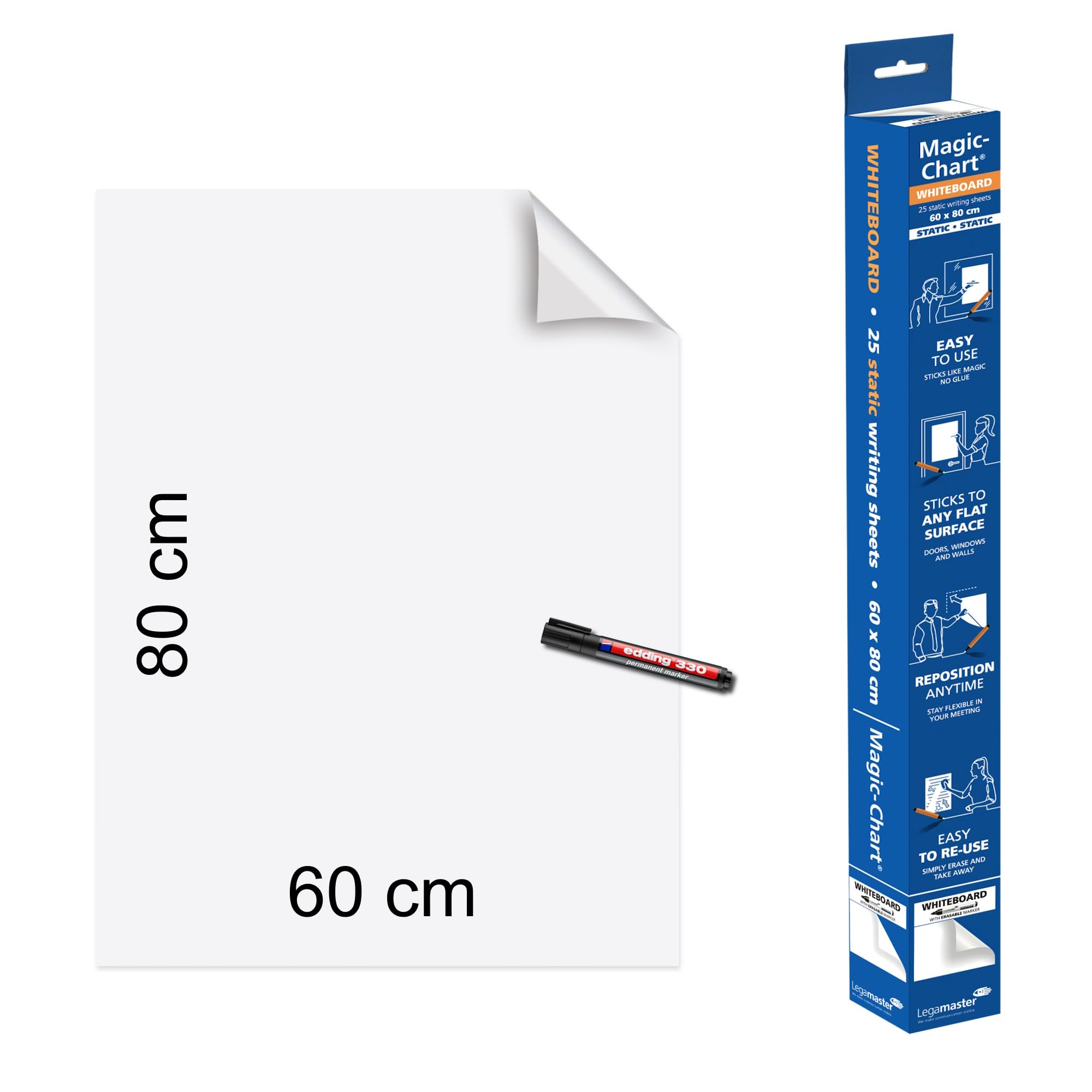legamaster-magic-chart-whiteboard-folie-80x60cm-rolle-25-blatt-wei image 2