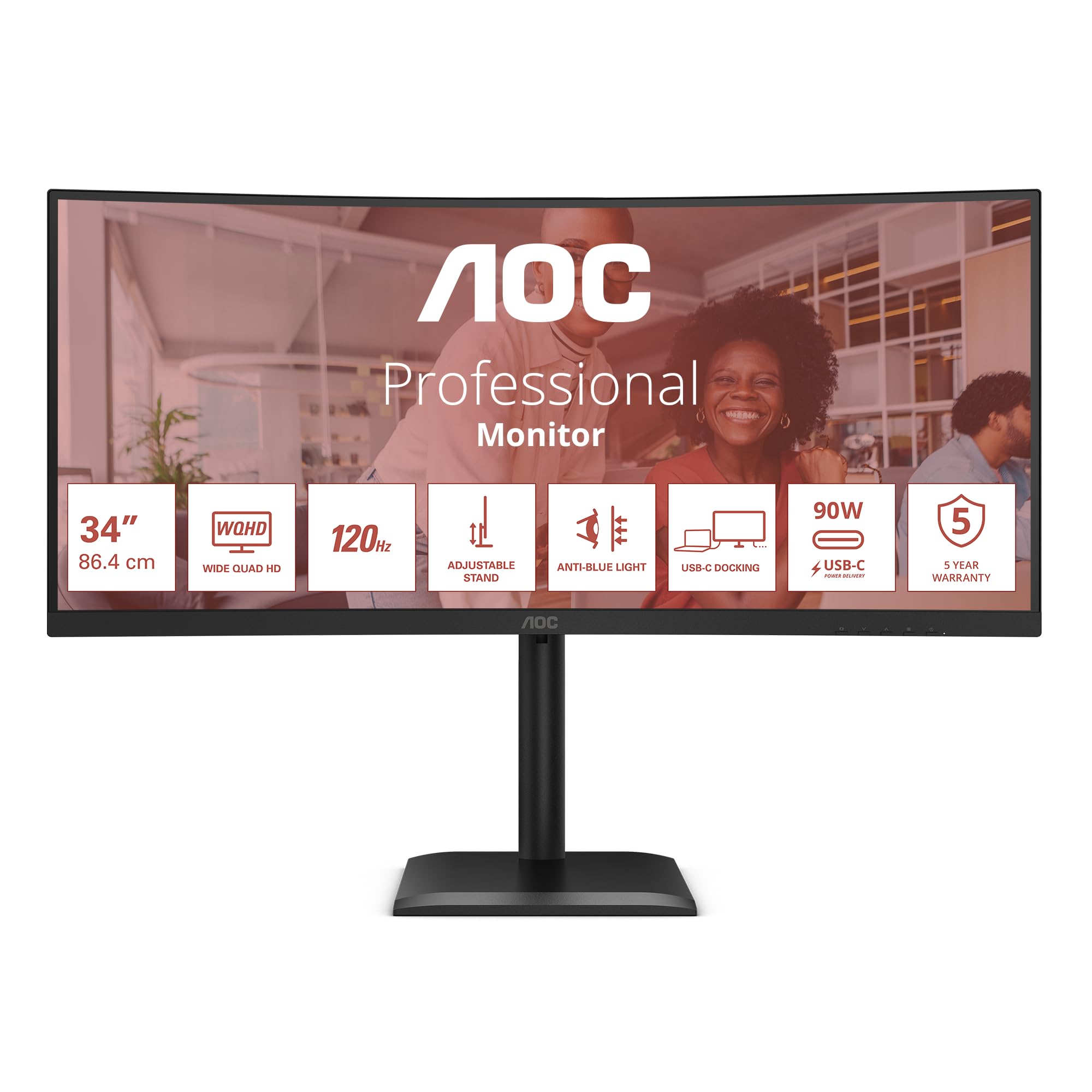 aoc-cu34e4cv-34-zoll-curved-uwqhd-monitor image 2