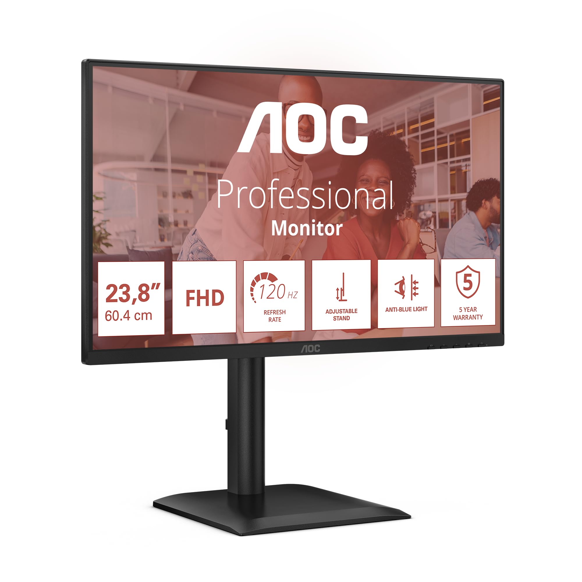 aoc-24e4u-23-8-zoll-fhd-ips-monitor-mit-usb-hub-und-h-henverstellung image 1