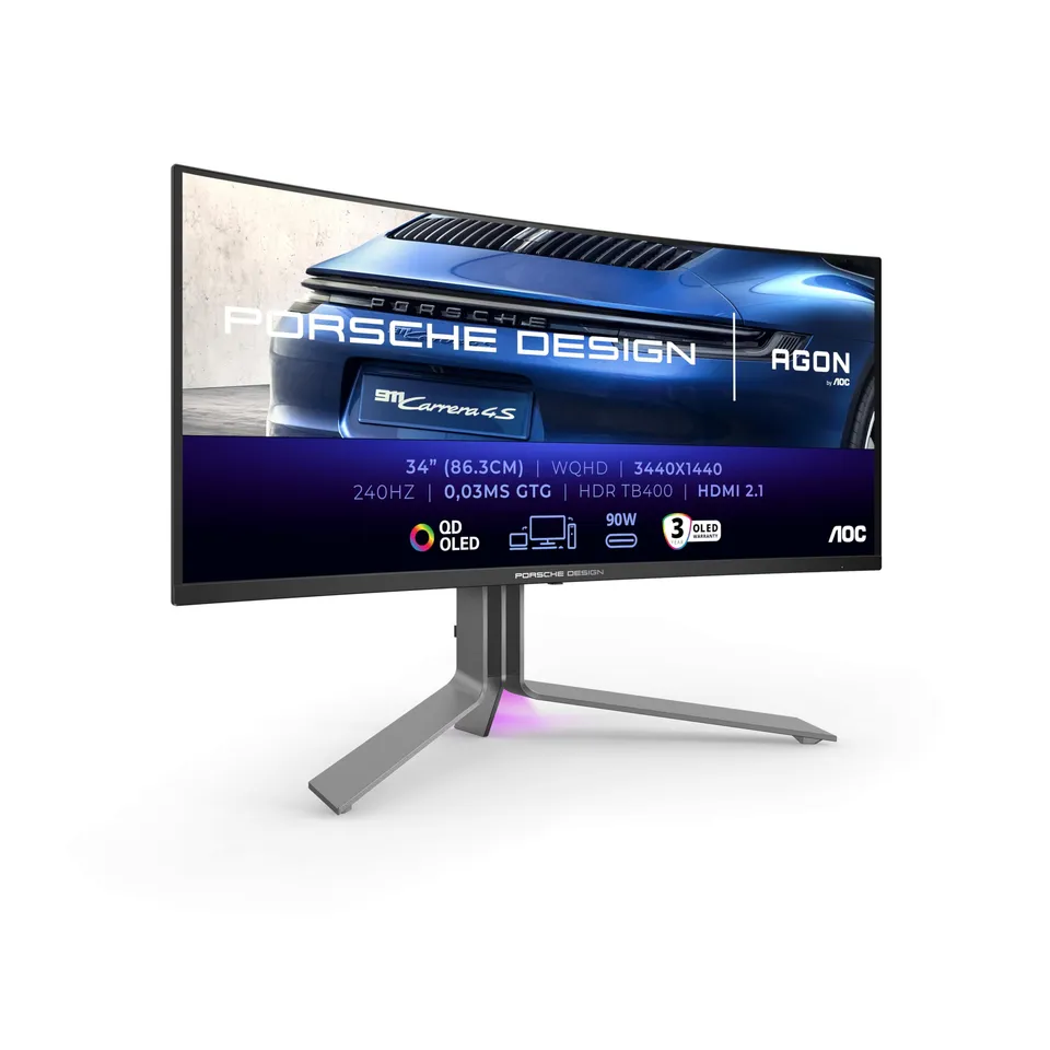 aoc-agon-pro-pd34-34-zoll-wqhd-oled-curved-gaming-monitor-240hz image 1