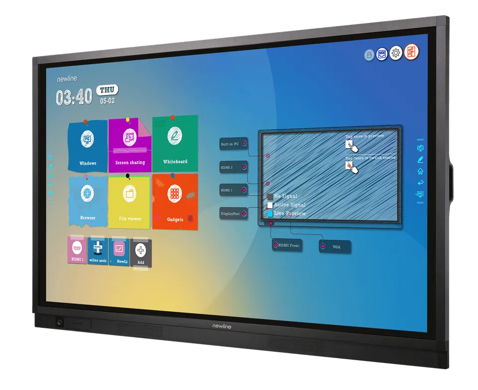 newline-rs-series-4k-uhd-interaktives-display-mit-digital-whiteboard image 1