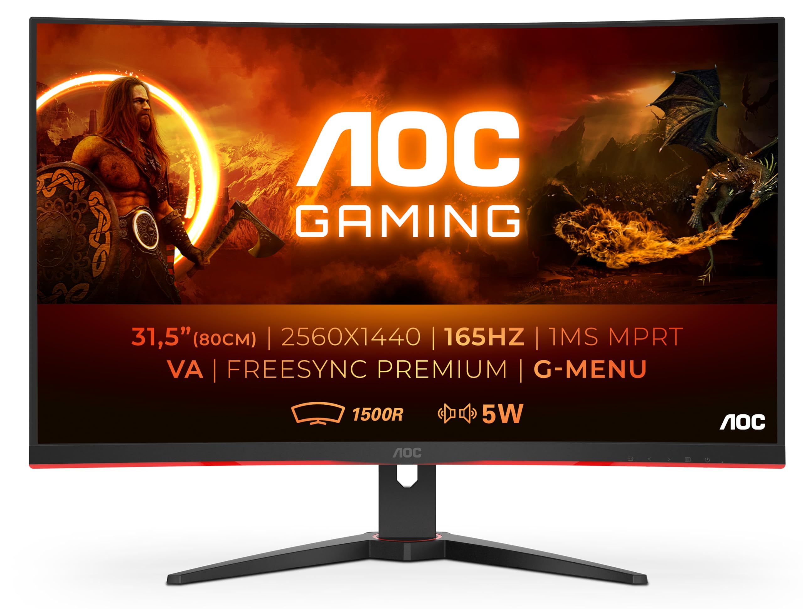 aoc-gaming-cq32g2se-32-zoll-qhd-curved-monitor-165hz-schwarz-rot image 1