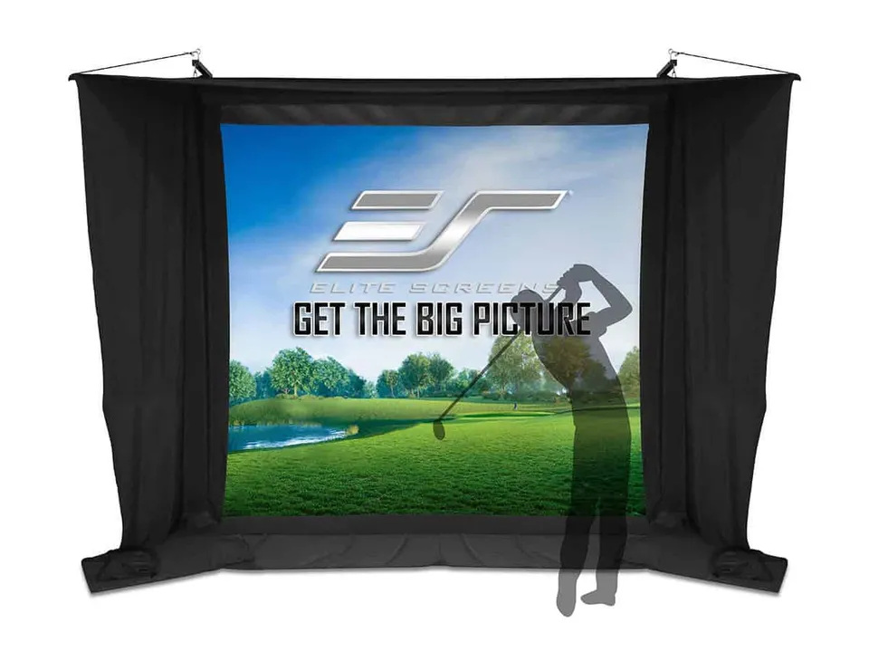 elite-screens-golfsim-electric-serie-motorleinwand-impactwhite-250 image 1