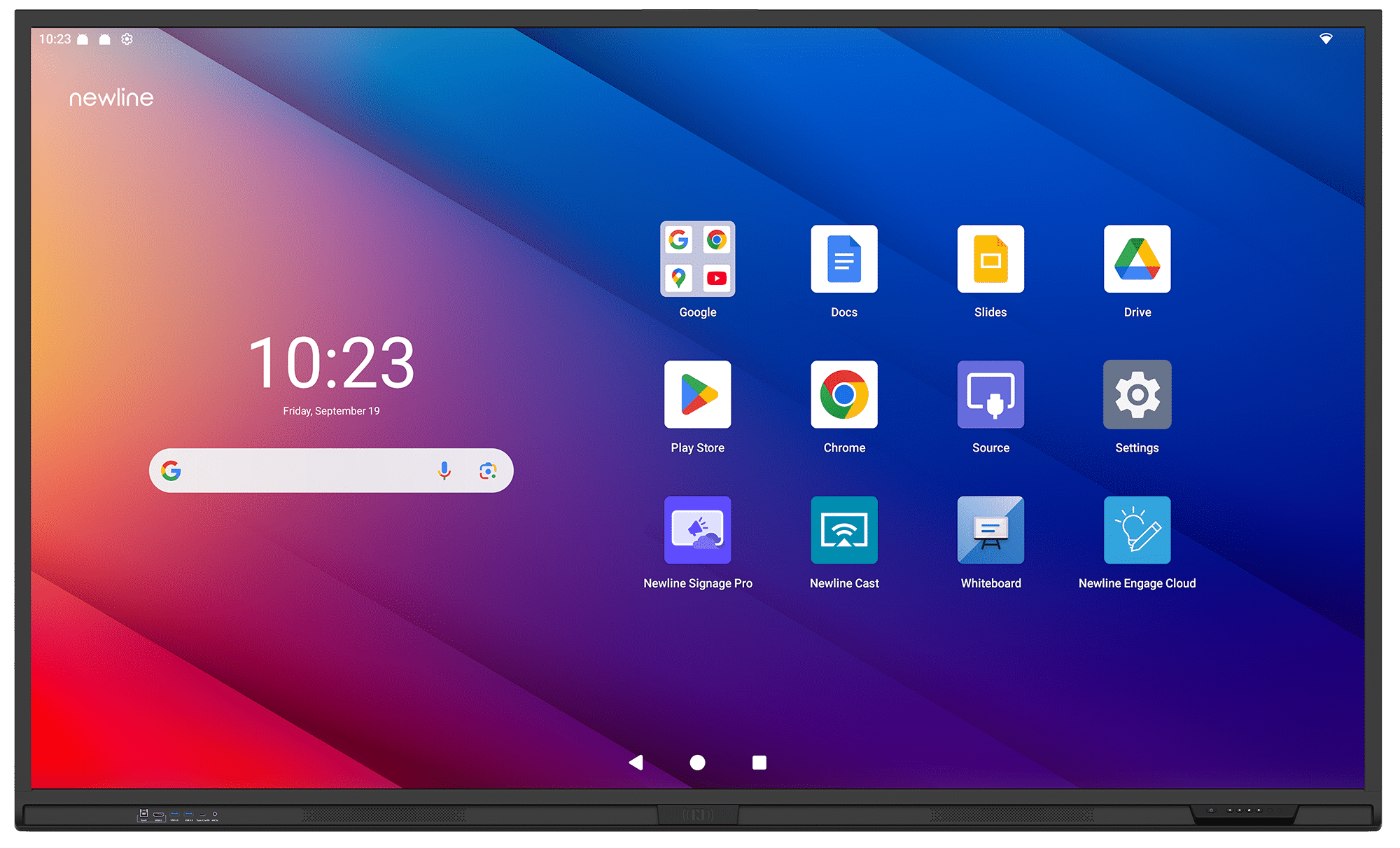 newline-q-pro-elite-interaktives-display-google-edla-q-series image 3