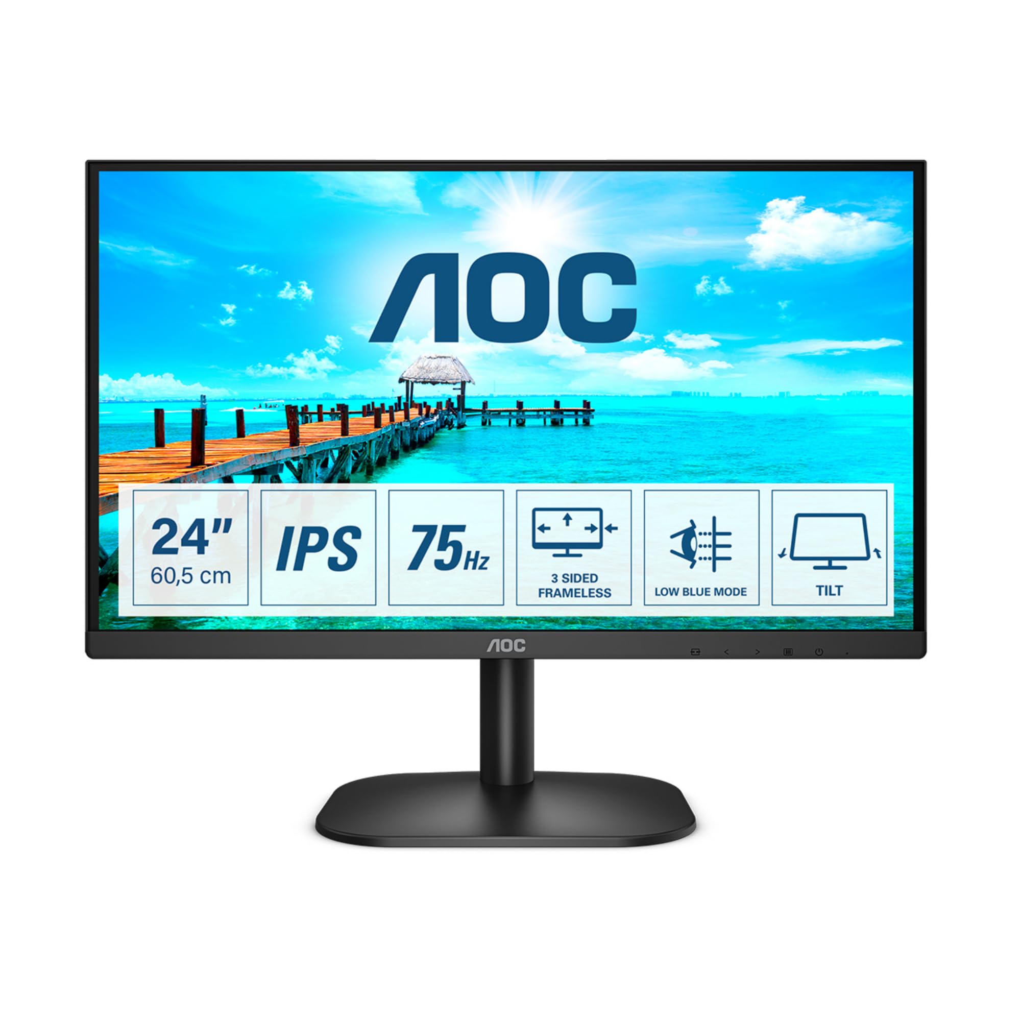 aoc-24b2xh-24-zoll-fhd-monitor-75hz-ips-schwarz image 1