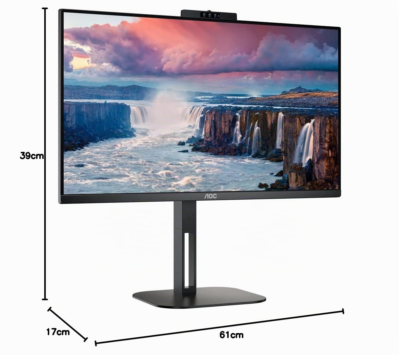 aoc-24v5cw-24-zoll-fhd-monitor-mit-webcam-lautsprecher-und-usb-c image 8