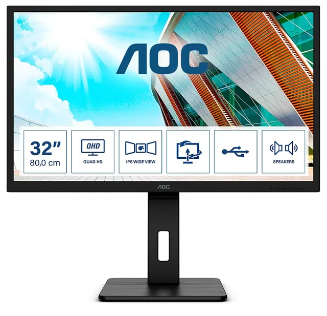 aoc-q32p2ca-32-zoll-qhd-usb-c-docking-monitor-schwarz image 1