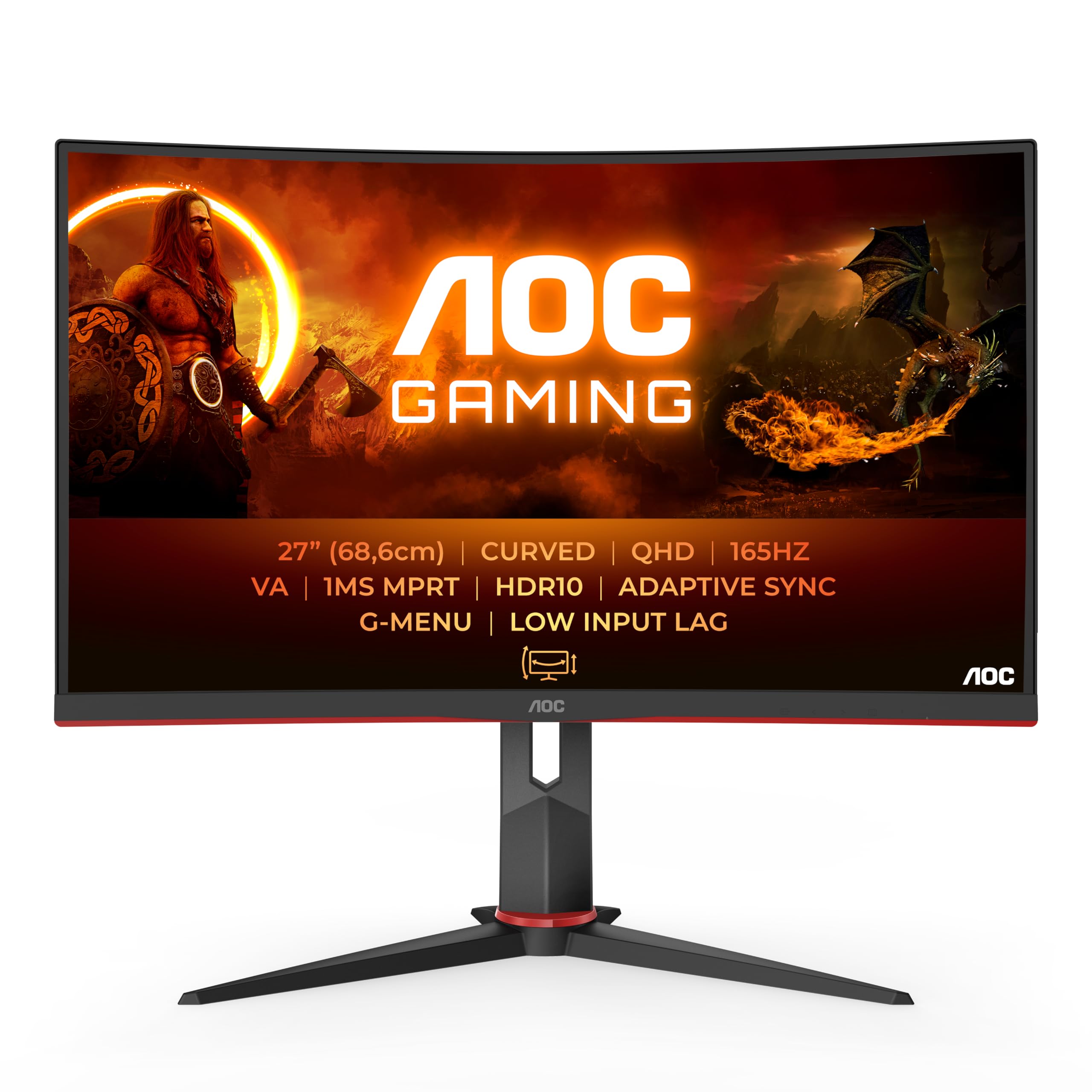 aoc-gaming-cq27g2s-curved-monitor-27-zoll-qhd-165hz image 2